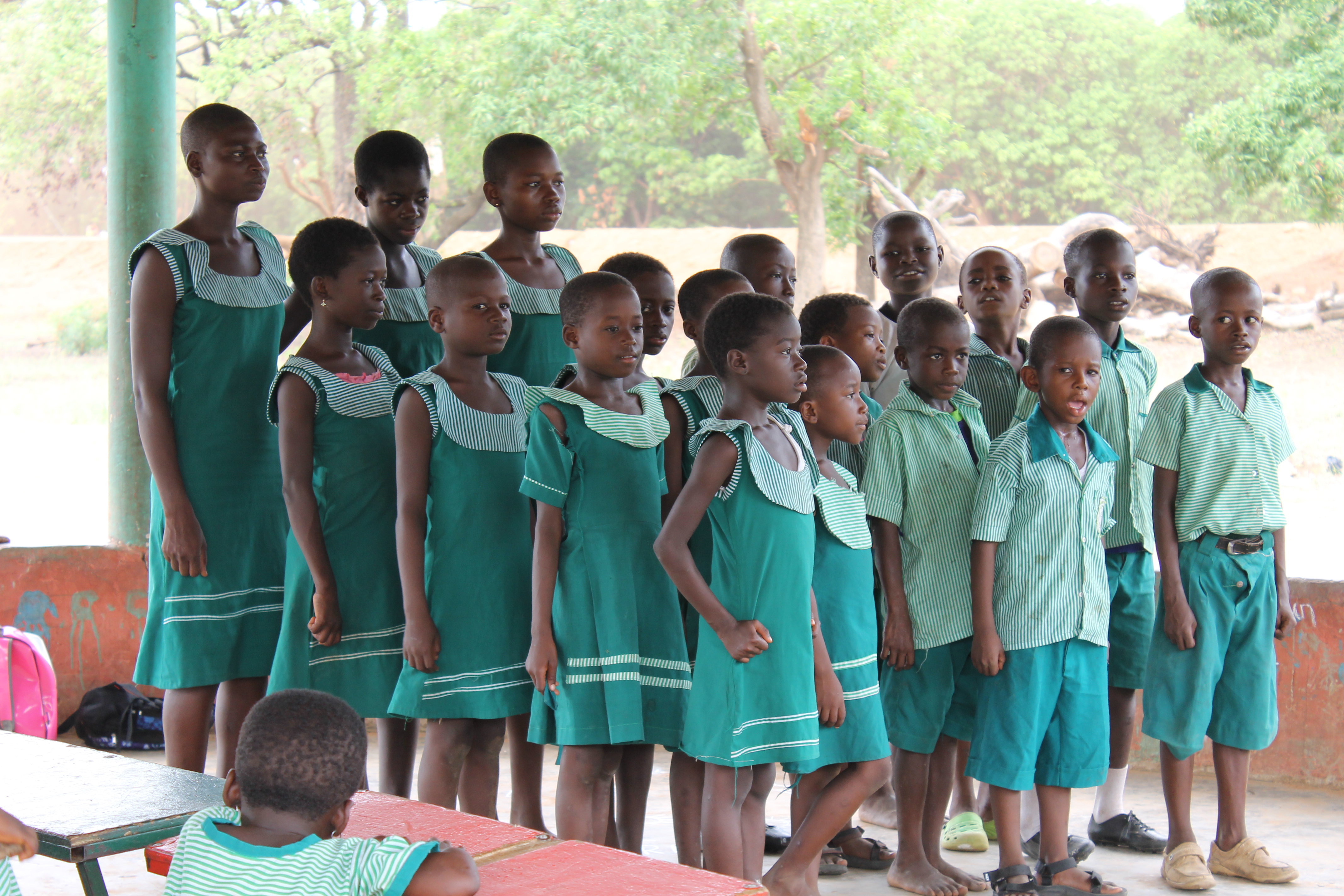 Children participating in educational activities